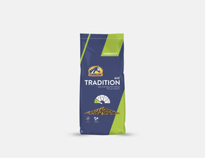 Cavalor Tradition Mix - пълноценен фураж съдържащ всички необходими елементи за здравословно и балансирано хранене-20кг.